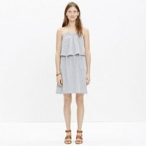 Madewell Dreamdrift Overlay Dress in Stripe size 0